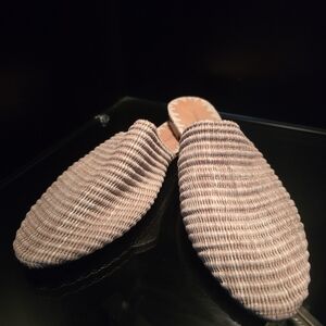 Jenni Kayne Raffia Slip-On Mules Womens Size 11